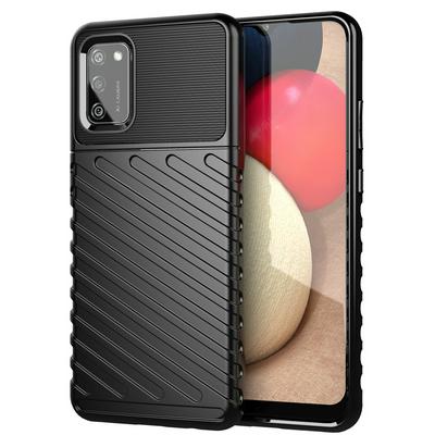 Anti-Fingerprints Shockproof Soft TPU + Hard PC Phone Protective Case for Samsung Galaxy A02s