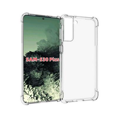 Anti-Fingerprint Non-Slip Waterproof Four Corners Shockproof Transparent Soft TPU Back Cover Protective Case for Samsung Galaxy S21 Plus