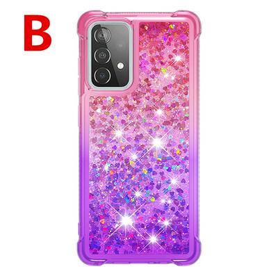 Anti-fall Scratch Resistant Gradient Quicksand Soft TPU Back Cover Phone Case for Samsung Galaxy A52 5G(International Edition )