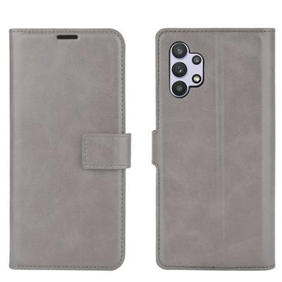 Square Buckle Calf Pattern Flip Folio Leather Case for Samsung Galaxy A32 5G Wallet Style Cover with Stand and Card Slots