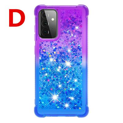 Anti-fall Scratch Resistant Gradient Quicksand Soft TPU Back Cover Phone Case for Samsung Galaxy A72 5G(International Edition )
