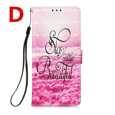 Color Painted Side Flip Scratch Resistant PU Leather Wallet Phone Case with Wrist Strap for Samsung Galaxy S21+ 5G