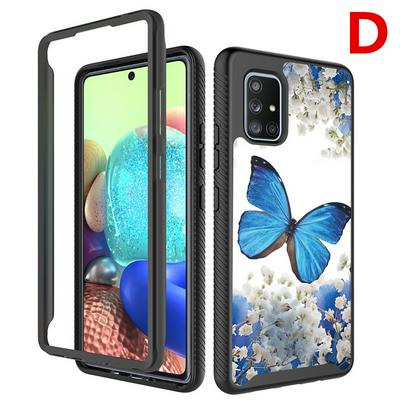 Detachable Three-in-one PC Upper Frame + Removeable Card +TPU Back Cover Phone Case for Samsung Galaxy A71 5G