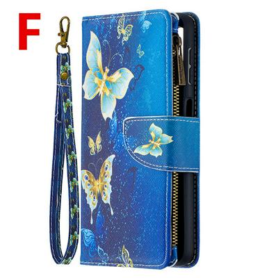 Colored Painting Zipper Wallet BF03 Scratch Resistant PU Leather Phone Case with Stand &Lanyard for Samsung Galaxy A32 5G