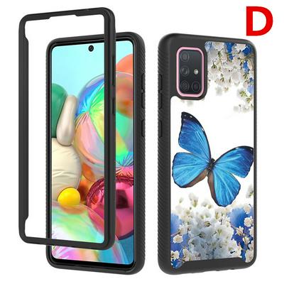 Detachable Three-in-one PC Upper Frame + Removeable Card +TPU Back Cover Phone Case for Samsung Galaxy A71