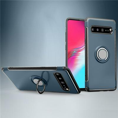 Invisible Ring Bracket Armor Drop-proof Shockproof Car Magnetic Suction Hard PC Back Cover Phone Case for Samsung Galaxy S10 5G