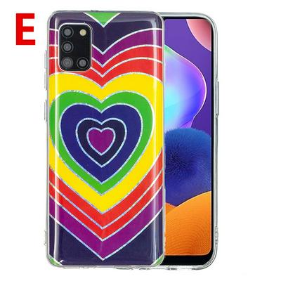 Electroplating Soft TPU Colorful Pattern Anti-fall Shockproof Back Cover Phone Case for Samsung Galaxy A31