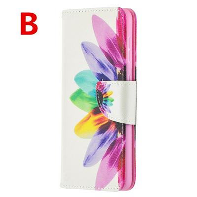 Explosive Style Color Painted Side Flip Scratch Resistant PU Leather Wallet Phone Case with Stand for Samsung Galaxy S21 5G