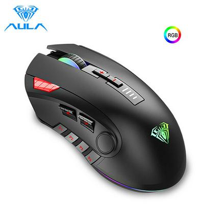 AULA H512 RGB Backlight Gaming Mouse 12 Buttons Programming 5000 DPI Optical USB Wired Mouse with Fire Keys For Laptop Desktop