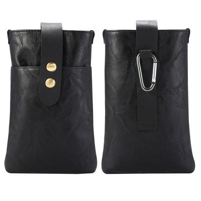 Small Hijab Double Layer Multifunctional Men's Business Casual Mobile Phone Waistpack for 5.5inch Cell Phones