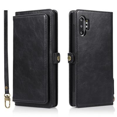 Two-in-one Multifunction Strong Magnetic Detachable Shockproof PU Leather Wallet Phone Case with Multi-card slots for Samsung Galaxy Note10 Pro / Samsung Galaxy Note10+