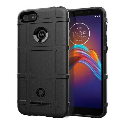 Anti-Fingerprint Anti-Slip Airbag Anti-Drop Heavy Armor Rugged Shield Matte TPU Back Cover Case for Motorola Moto E6 Play