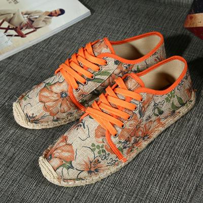 Casual Flat Shoes Handmade Lazy Shoes Espadrilles Simple Breathable Couple Fisherman Shoes Comfortable Wear Hemp Linen  