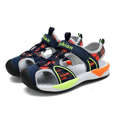 Children's Casual Sandals Athletic Closed-toed Beach Summer Sandals - Orange