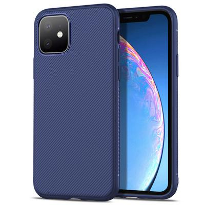 Soft Phone Case for iPhone 2019 6.1inch, Sloping Line-raised TPU Phone Cover