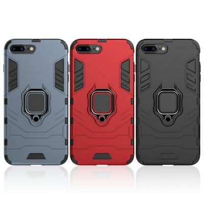 Black Panther 2 in 1 Detachable Magnetic Attraction Shockproof with Stand Hard PC + Soft TPU Back Cover Case for iPhone 7 Plus / 8 Plus