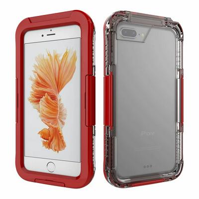 Dust-Proof Snow-Proof IP68 Waterproof Hard PC + Soft TPU Back Cover Protective Case for iPhone 7 Plus / 8 Plus