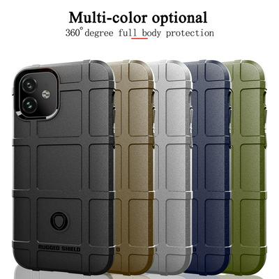Anti-Fingerprint Anti-Slip Airbag Anti-Drop Heavy Armor Rugged Shield Matte TPU Back Cover Case for Apple iPhone 11(6.1) 