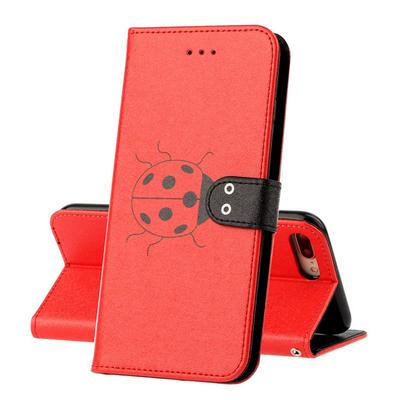 Silk Texture PU Leather + Soft TPU Card Slots with Stand Support and Wallet Protective Case for iPhone 7 Plus / 8 Plus 