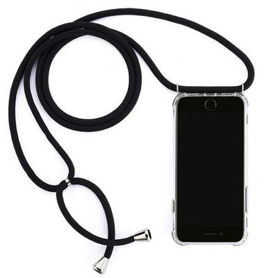 Crossbody Phone Case for iPhone 11 Pro Max, Scratch-resistant Acrylic and TPU Phone Cover with Braided Strap