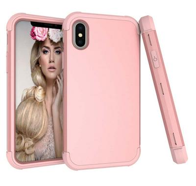 3 in 1 Shockproof Detachable Hard PC Back + Soft Silicone + Hard PC Bumper Frame Back Cover Protective Case for iPhone Xs Max 6.5