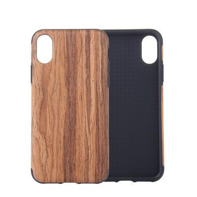 Wood Pattern Soft TPU Back Cover Case for iPhone Xs Max 6.5 