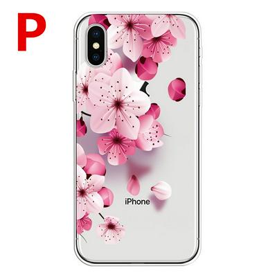 Colored Painting Cartoon Pattern Shockproof Anti-Scratch High Transparency Soft TPU Back Cover Case for iPhone X / XS