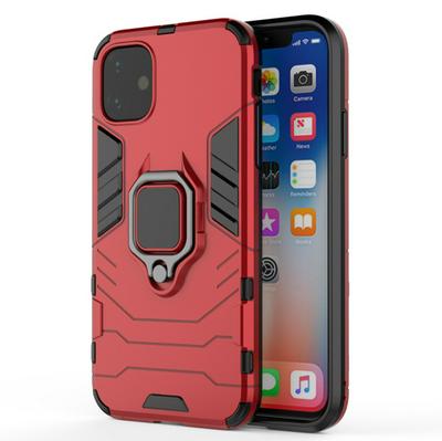 Black Panther 2 in 1 Detachable Magnetic Attraction Shockproof with Stand Hard PC + Soft TPU Back Cover Case for iPhone 11(6.1)
