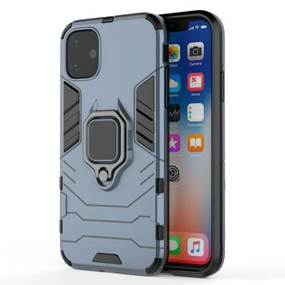 Black Panther 2 in 1 Detachable Magnetic Attraction Shockproof with Stand Hard PC + Soft TPU Back Cover Case for iPhone 11(6.1)