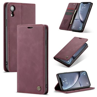 CaseMe 013 Series Card Holder Wallet with Stand Support and Magnetic Flip PU Leather + TPU Cover Case for iPhone XR 6.1