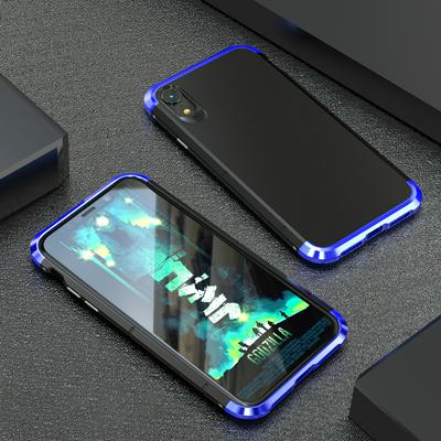 Guardian Series Armor Detachable Aluminium Metal Frame Back Cover Case for iPhone XR 6.1 