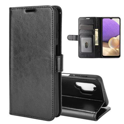 For Samsung Galaxy A32 5G R64 Pattern Single Folded Edge Folio Flip Scratch Resistant PU Leather Wallet Phone Case