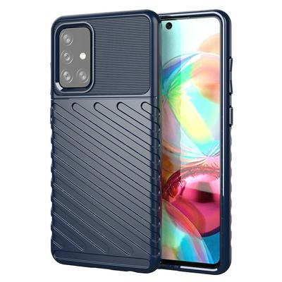 Anti-Fingerprints Shockproof Soft TPU + Hard PC Phone Protective Case for Samsung Galaxy A72 4G