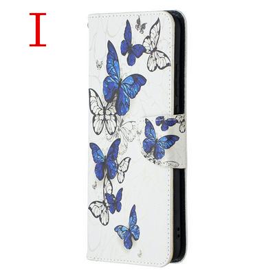 For Samsung Galaxy A02s Butterfly Flower Panda Print Leather Case Painted Flip Wallet with Card Slots & Stand