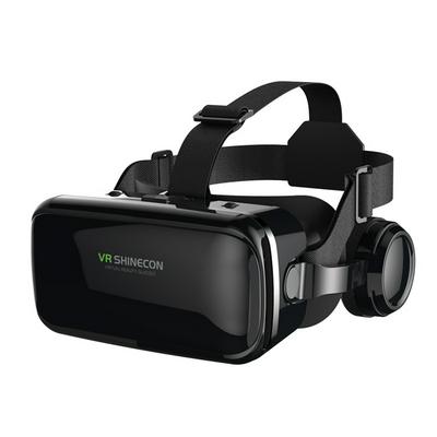 3D Glasses Box VR Headset Shinecon G04E Helmet Virtual Reality Goggles With Headphone PK BOBOVR Z4 For 4.7-6.0" Phone+Controller