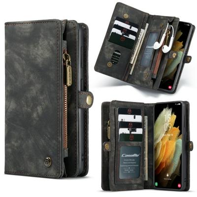 For Samsung Galaxy S21 5G CaseMe Detachable Multifunctional Flip Leather Case with Card Slot & Holder & Zipper Wallet & Photo Frame
