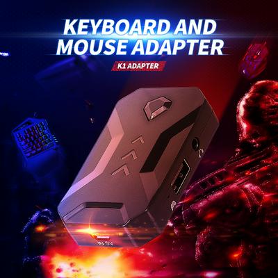 K1 Adapter USB Mobile Gaming Keyboard and Mouse Converter Replacement for N Switch/Xbox One/ PS4/ PS3 with Headset Function