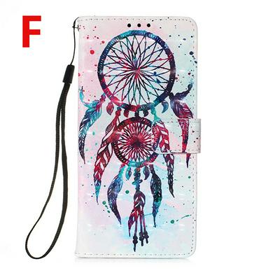 Color Painted Side Flip Scratch Resistant PU Leather Wallet Phone Case with Stand and Lanyard for Samsung Galaxy A42 5G