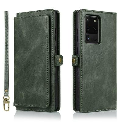 Two-in-one Multifunction Strong Magnetic Detachable Shockproof PU Leather Wallet Phone Case with Multi-card slots for Samsung Galaxy S20 Ultra