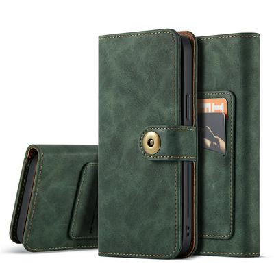 Retro Two-in-one Detacahable Shockproof Magnet Adsorption Flip Multifunctional PU leather Walet Phone Case for iPhone 12 Pro Max(6.7)