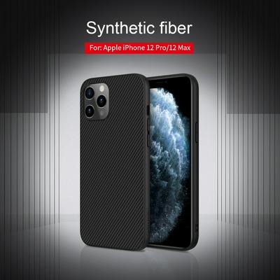 Synthetic Fiber Shield Series Antifouling Scratch-resistant Hard PC + TPU Back Cover Phone Case for iPhone 12(6.1)