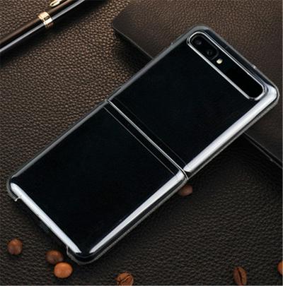 Detachable Frosted Transparent Anti-Fingerprint Hard PC + Soft TPU Frame Back Clear Cover Case for Samsung Galaxy Z Flip