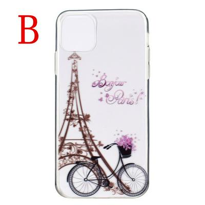Simple Style Pattern Scratch Resistant Shockproof Soft TPU Back Cover Case for iPhone 12(5.4)