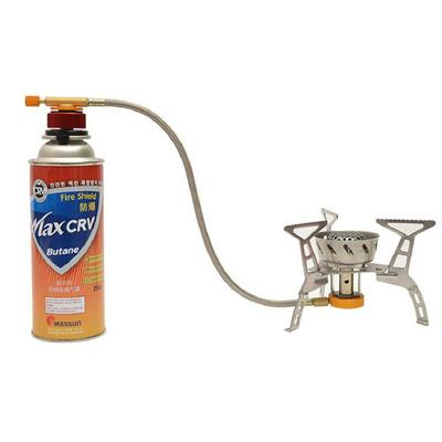 Portable Gas Stove Piezo Ignition Stove Split Gas Furnace Outdoor Camping Stove Flat Gas Tank Alpine Burner with Electronic Ignition