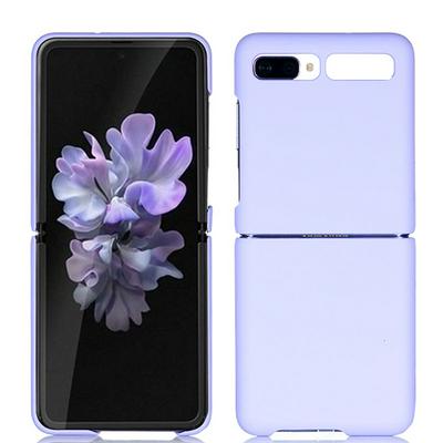 Solid Color Oil Jet Foldable Flip Type Drop-proof Scratch Resistant F7000 Hard PC Phone Case for Samsung Galaxy Z Flip 5G