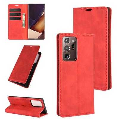 Pair Suck Left and Right Open Scratch Resistant PU Leather Phone Cover with Stand and Card Slots for Samsung Galaxy Note20 Ultra(4G version 5G version universal)