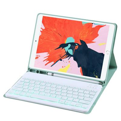 T102B Candy Color Ultra Thin Detachable ABS Chocolate Key Core PU Leather Stand Keyboard Cover Case with Pen Slot for iPad 2019 10.2 / Pro 10.5 / Air 3 10.5 Inch