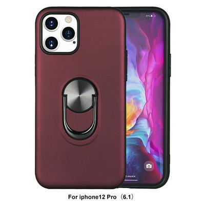 Thor Shockproof 2 in 1 Detachable Hard PC + Soft TPU with Pull Ring Kickstand Back Cover Case for iPhone 12 6.1