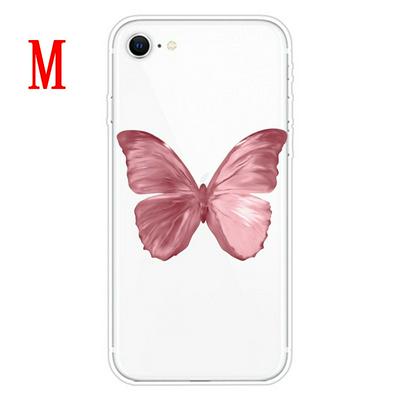 Cartoon Pattern Shockproof Anti-Scratch Transparent Soft TPU Back Cover Case for iPhone SE (2020) / 7 / 8