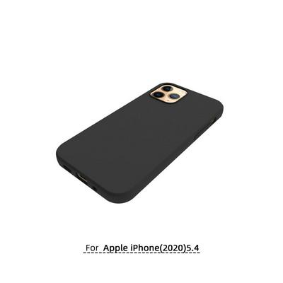 Black Frosted Anti-Drop Anti-Scratch Soft TPU Back Cover Case for iPhone 12 (5.4)